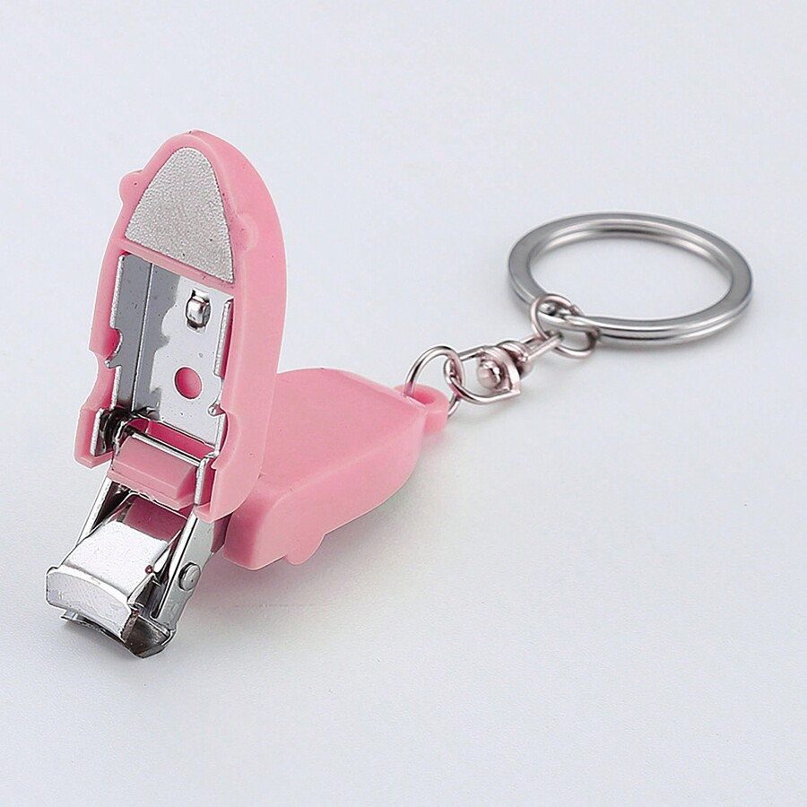 Mini Foldable Nail Clipper Keychain, Portable Stainless Steel Clippers