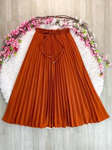 Women Skirts - Camel - View 1