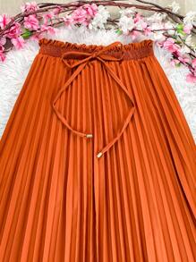 Women Skirts - Camel - View 3