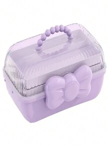 1pc-Guka Hair Accessories Storage Box Pencil Box Art Student Desktop Handmade Toy Storage Box Hair Clips Makeup Organizer - Multicolor - View 10