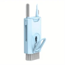 Kit de limpiador electrónico 8 en 1 para limpiar teclados con cepillo para sacar las teclas, limpiador anti-polvo de pantalla y lápiz limpiador multiusos para auriculares BT, portátil para teléfono, teclado, laptop, Airpods, laptops Apple y tabletas - Multicolor - Ver 8