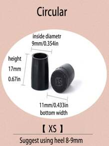 5 Sets High Heel Shoe Heel Protectors Anti-Slip Repair Cushion Pads, Wear-Resistant & Quiet For Women High Heels Women Pumps And Men Sneakers Shoes Summer Daily Wear