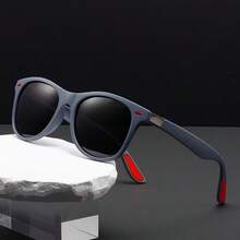 1/3入組復古經典時尚眼鏡女士偏光眼鏡防丟失運動時尚眼鏡男士司機風格釣魚眼鏡 - 8083 年紅 已選中 - 查看 8