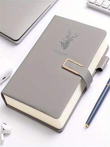 360页优质皮革A5笔记本：居家、办公、学习两相宜！（均码，黑色） - 黑色 - 查看 14