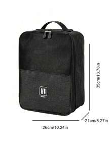 Bolsa de almacenamiento de zapatos de viaje de tercera planta, bolsa de almacenamiento con cremallera y asa portátil para equipaje, bolsa portátil para zapatos, estuche para zapatos, caja de almacenamiento de zapatos, organizador de zapatos, accesorios de viaje para vacaciones, crucero, verano, vacaciones, bolsa de viaje, artículos esenciales de viaje para universidad, dormitorio, escuela, hotel - Multicolor - Ver 11