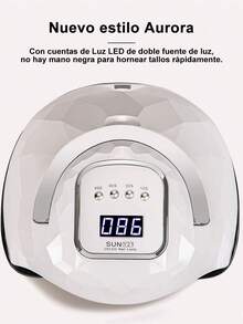 Lámpara de curado con luz de uñas, lámpara de curado, lámpara de cocción de pegamento para esmalte de uñas para el hogar, actualización de secado rápido, luz azul, luz suave, no daña los ojos, secador de lámpara LED, lámpara de horneado, inducción infrarroja, sincronización de 3 engranajes, salón de uñas, herramientas domésticas especiales que usan inducción infrarroja de uñas, 4 niveles, cronometraje de 180 grados, sin lámpara de curado de uñas de ángulo muerto, - Rosa - Ver 6