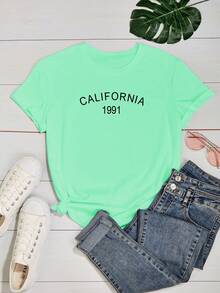 Women T-Shirts - 薄荷綠 - 查看 2