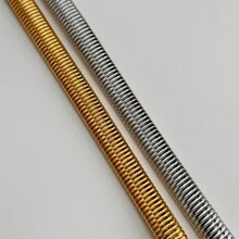 1入復古風修身項鍊，18K金鍍不銹鋼材質，適合女性日常佩戴和婚禮禮物 - Necklace - 查看 10