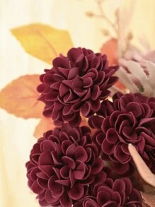 Hoa hồng giả, 7/12/17/22/27 cành, hoa hồng xốp giống thật, thích hợp cho Ngày Valentine, bó hoa tự làm, đám cưới, tiệc tùng, trang trí nhà cửa, quà tặng Ngày Valentine, quà sinh nhật, quà tốt nghiệp. - Màu Đỏ Sâu - Xem 8