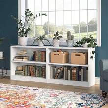 Bush Furniture Universal 2 Shelf Bookcase Set Of 2 In Pure White - 白色 - 查看 1