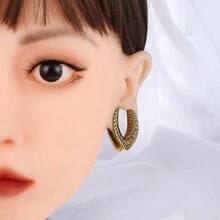 2PCS Vintage Saddle Ear Tunnels Plugs 316 Stainless Steel Expander Gauges Stretchers Piercing Body Jewelry Fashion