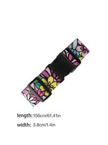 可调节行李带打包旅行箱尼龙行李带行李箱扣带，行李箱带，带快速释放配件，适合男女旅行，带姓名 ID 卡行李带行李包装带行李绳带扣，适合旅行航班商务旅行，适合行李箱，行李箱背包，行李袋，学校包，学校配件，学校用品 - 彩色 - 查看 4