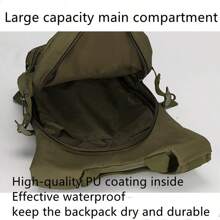 Mochila Militar Táctica Molle,Mochila de 15L de Capacidad,para Senderismo,Ciclismo,Camping,Montañismo,Pesca,Caza,Escuela Mochilas Mochila Táctica Ligera Bolsa De Agua Camel - Beis - Ver 7