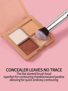 1pc Finger Tip Makeup Brush Kit For Concealer, Nose Contour, Highlight, Soft Cosmetic Tool - Black and White - View 3