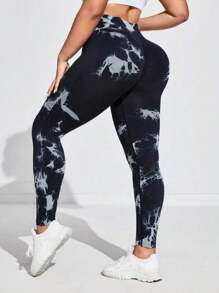 Women Sports Leggings - 黑色 - 查看 2