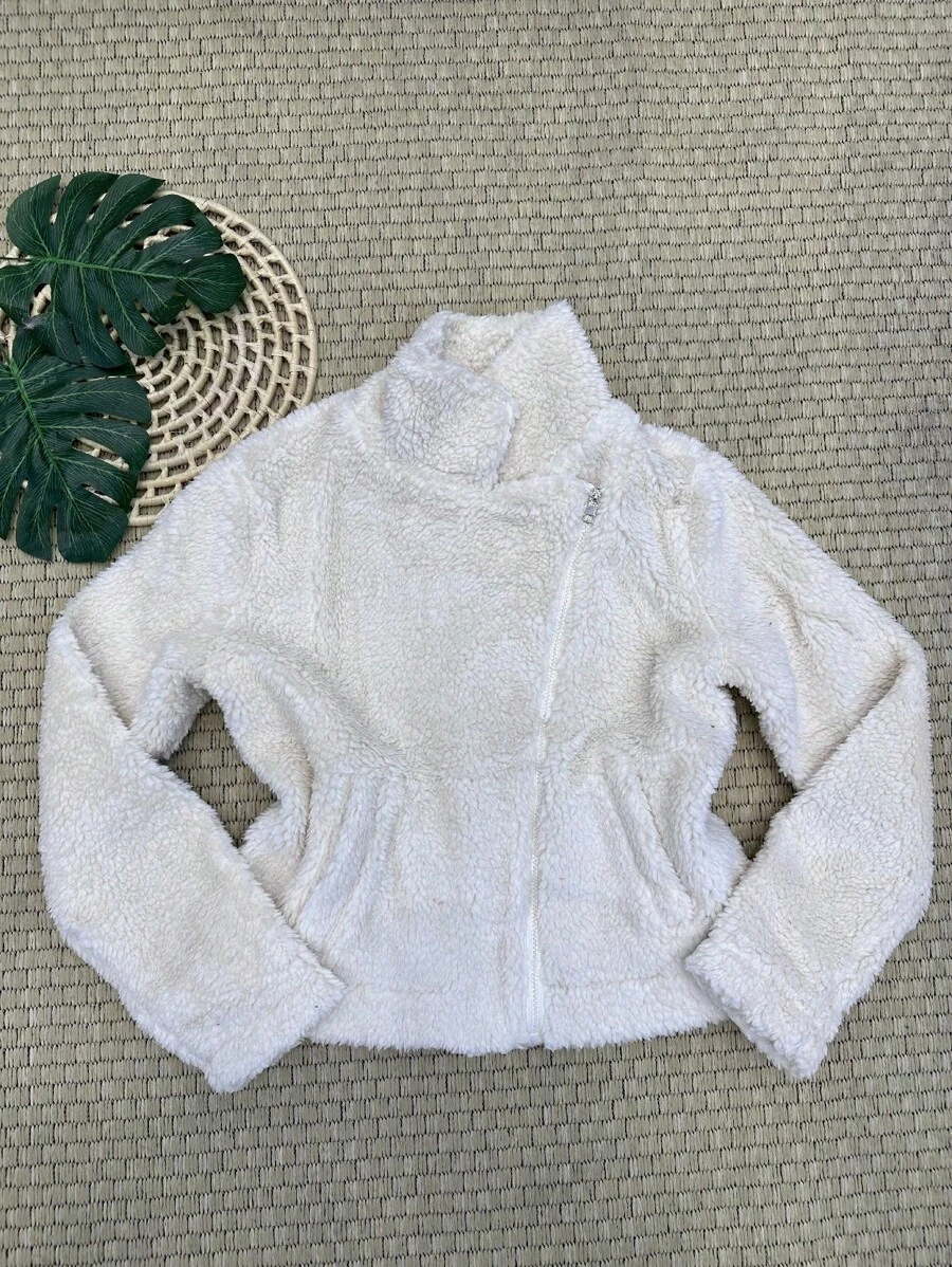 Women Coats - 白色 - 查看 1