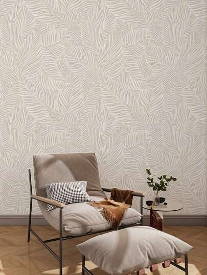 SUPSTICKER 1 rollo de papel tapiz con patrón sin costuras de boceto de hojas vintage para decoración del hogar, autoadhesivo, resistente al agua y al desgaste, listo para despegar y pegar, removible, se puede usar para decoración de sala de estar, dormitorio, gabinete, escritorio, aula, dormitorio, disponible en dos tamaños: 15.75X39.37 pulgadas/15.75X118.11 pulgadas/15.75X196.85 pulgadas, paneles de pared de pegatinas de renovación, papel tapiz, artículos de decoración de primavera para refrescar su hogar, pegatinas de decoración de ramas