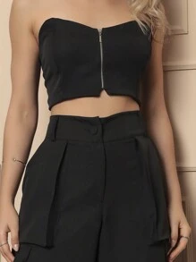 Women Two-Piece Outfits - 黑色 - 查看 2