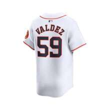 Nike 男友款男士 Framber Valdez 白色休斯顿太空人队主场限量球员球衣 - 重量/重量 - 查看 3