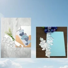 قالب لكتلة قطع الورق المعدني الطويل الحب يصنع باستخدام فن النقش اليدوي لإنتاج بطاقات المعايدة والألبومات اليدوية