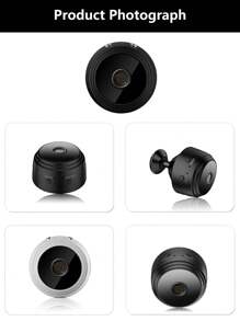 Cámara IP inalámbrica WiFi HD 1080P, cámara de  WiFi inalámbrica con vista remota - Negro - Ver 7