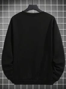 Men Sweatshirts - 黑色 - 查看 2