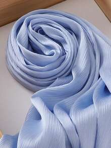 1 chiếc khăn trùm đầu Hồi giáo bằng vải satin trơn màu, có họa tiết. - Nhiều màu - Xem 10