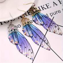 1pc Dragonfly Wings Silicone Mold For Resin Jewelry Making - DIY Insect Wings Earrings And Pendants Casting Mold With Hole - Easy To Use And Durable - Clear - View 8