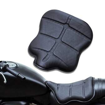 CHCYCLE Motorcycle Seat Cushion, Turtle-Shaped Motorcycle TPE Gel Seat Pad Cover 3D Honeycomb Shock Absorbing Breathable For Long Rides