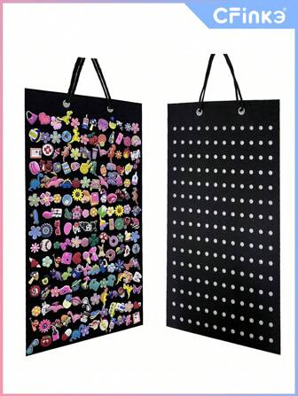 Bacheca portaoggetti appesa con 180 fori per conservare accessori, bacheca portatile per accessori, bacheca da parete per esposizione di accessori come fiori, gioielli, bacheca portatile per conservare gioielli, adatta per accessori per capelli, ciondoli per scarpe, custodie per occhiali da sole, accessori per unghie, pannello per esposizione (esclusi gli accessori), estivo, scolastico