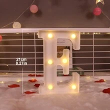 1 Peça Luz de Letra de LED, Cenário de Proposta Romântica Surpresa, Presente de Natal, Decoração Central, Adequado para Decoração de Aniversário/Casamento/Aniversário/Dia dos Namorados/Halloween/Natal/Ano Novo 2025, Presente de Aniversário e Feriado Perfeito para Família, Decoração de Quarto, Decoração de Festa, Branco (Baterias Não Incluídas)