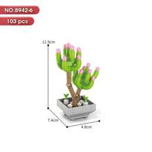 [2024 New Arrival] Lele Brothers Floral Master Building Block Potted Plants Toy, Creative Assembly Room Decoration - 8942 Flower Art Master - View 20