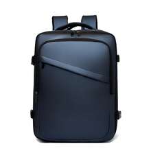 Large Capacity Short-Distance Travel Business Backpack For Men, Fit For Laptops School Backpack Back To School Students Commute Book Bag Large Capacity School Bag For Books Halloween Gifts For Men Fall Christmas Scream Bag For Men Backpack Winter Christmas Gifts Travel Bag - Blue - View 2