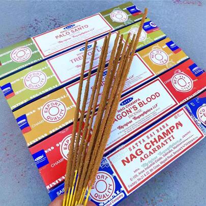 Joivida 1box Handmade Aromatherapy Strips, Enjoy The Fragrance Of India Incense Sticks- Patchiouli,  Musk, Rainforest , Sweet Vanilla And More- Perfect For Yoga, Meditation,  And Home Decor,Incense Burner Accessories(Burning Time Is About 50-60 Minutes)