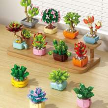 [2024 New Arrival] Lele Brothers Floral Master Building Block Potted Plants Toy, Creative Assembly Room Decoration - 8942 Flower Art Master - View 8