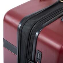 Luggage Sets New Model Expandable ABS+PC 3 Piece Sets With Spinner Wheels Lightweight TSA Lock (20/24/28), Red