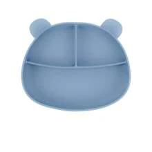 8 pezzi/set Stoviglie di alimentazione per bambini, piatti in silicone con base a ventosa, bavaglini regolabili, forchette, cucchiai, tazza per snack e tazza per paglia in silicone