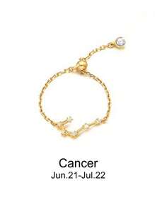 Esberry Women's Fashion Versatile Minimalist Zirconia Ring