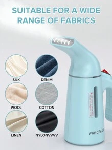 1 件 PANCERKA 衣物蒸汽挂烫机，便携式手持式除皱机，120 毫升大容量，700W 衣物蒸汽挂烫机，强力渗透蒸汽，去除皱纹，适用于家庭、办公室和旅行