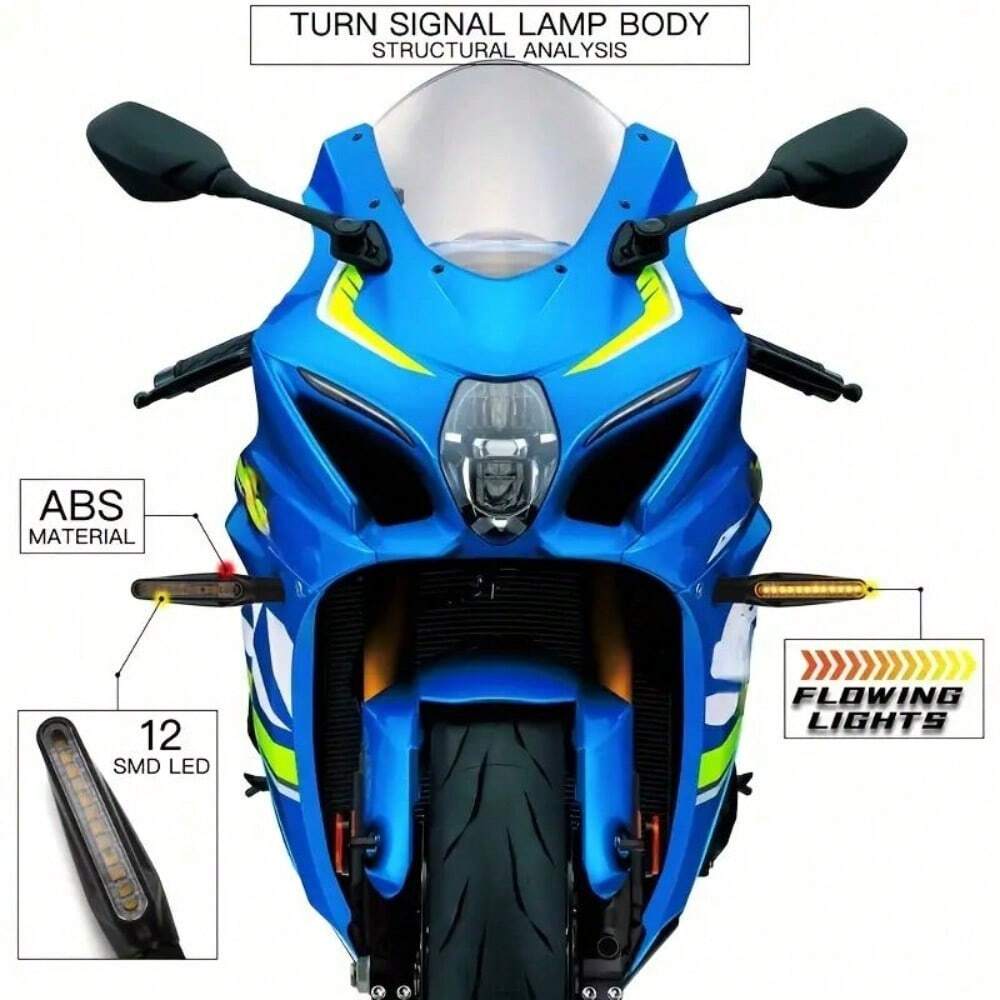 Supporti Per Targhe Staffa Porta-targa Con Luce A LED Ambrata Di - Foto 14