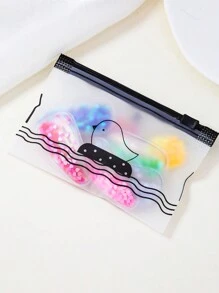 20pcs/Set Girls' Colorful Liquid Glitter Fruit PVC Hair Clips, DIY Bubble Water Drop Hairpins, Everyday Wear - Multicolor - View 4