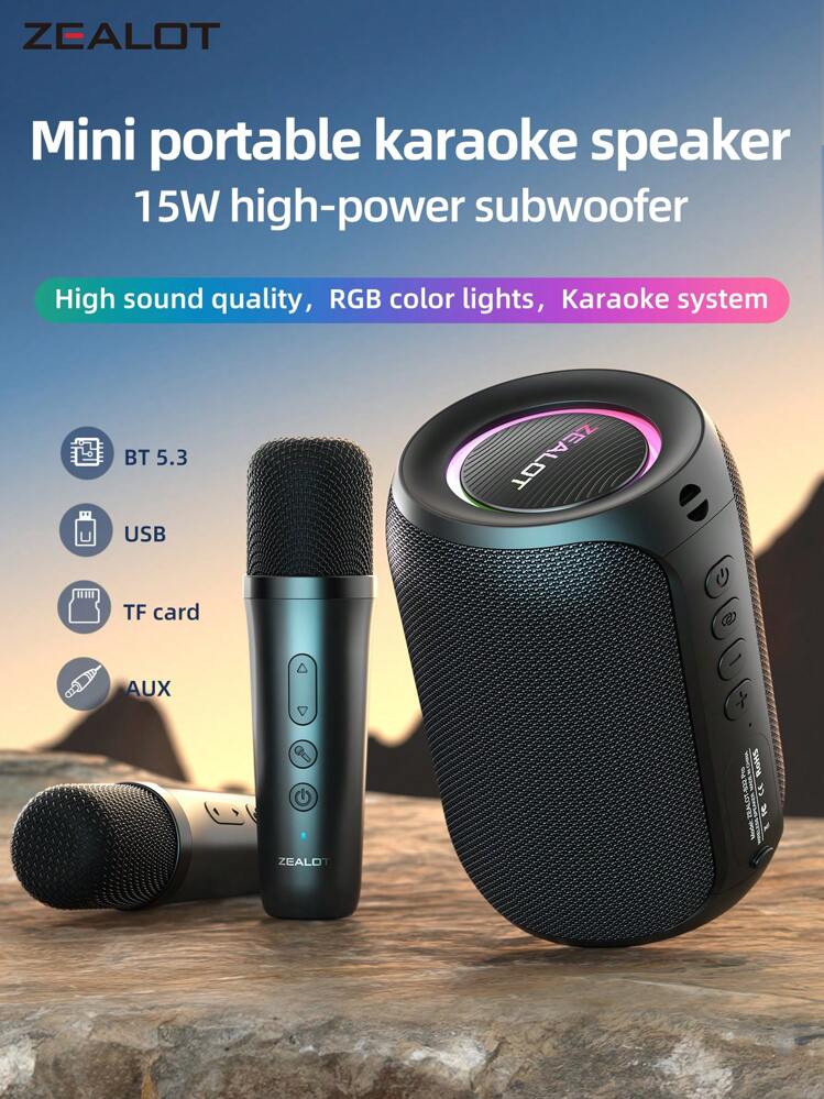 ZEALOT Zealot S62M ポータブルワイヤレスマイク Bluetooth