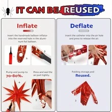 黑色、红色和蓝色银色星爆图案铝箔乳胶气球花环套装，蜘蛛侠主题气球拱门，适用于男士超级英雄生日派对装饰 - 卡其色 - 查看 3