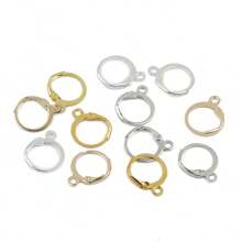 50 件不锈钢法式耳钩 KC 金色、银色、白色 K 圆形耳环钩适用于 DIY 珠宝配件耳环制作 - 一袋 - 查看 12