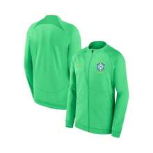 Nike | Men's Green Brazil National Team Academy Pro Anthem Performance Full-Zip Jacket - Green - View 5