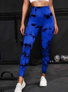 Women Sports Leggings - Xanh đậm - Xem 2
