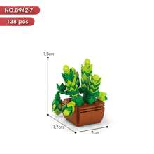 [2024 New Arrival] Lele Brothers Floral Master Building Block Potted Plants Toy, Creative Assembly Room Decoration - 8942 Flower Art Master - View 17