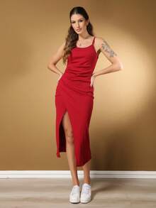 Women Midi Dresses - Đỏ - Xem 3