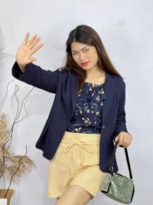 Women Blazers - Azul Marino - Ver 4