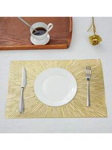 6 Piezas manteles de pvc individuales antideslizantes con abertura tejido tapetes al calor lavables fácil de limpiar para mesa de cocina,el hogar, restaurante, cocina, hotel